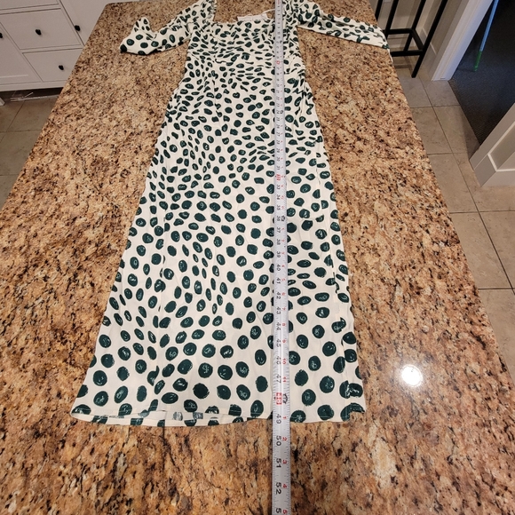 Reformation Hilda Dress In Tapioca Long Sleeve Formal Women's Size 6 - Picture 6 of 10